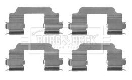 BORG & BECK Комплектующие, колодки дискового тормоза BBK1278